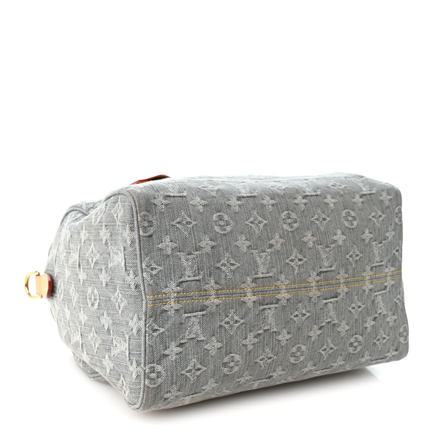 Monogram Denim Speedy Soft 30 Washed Gray