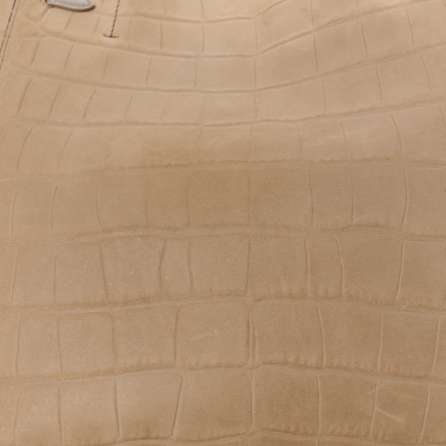 Celine Crocodile Embossed Nubuck Small Belt Cabas Phantom Beige 12 of 12