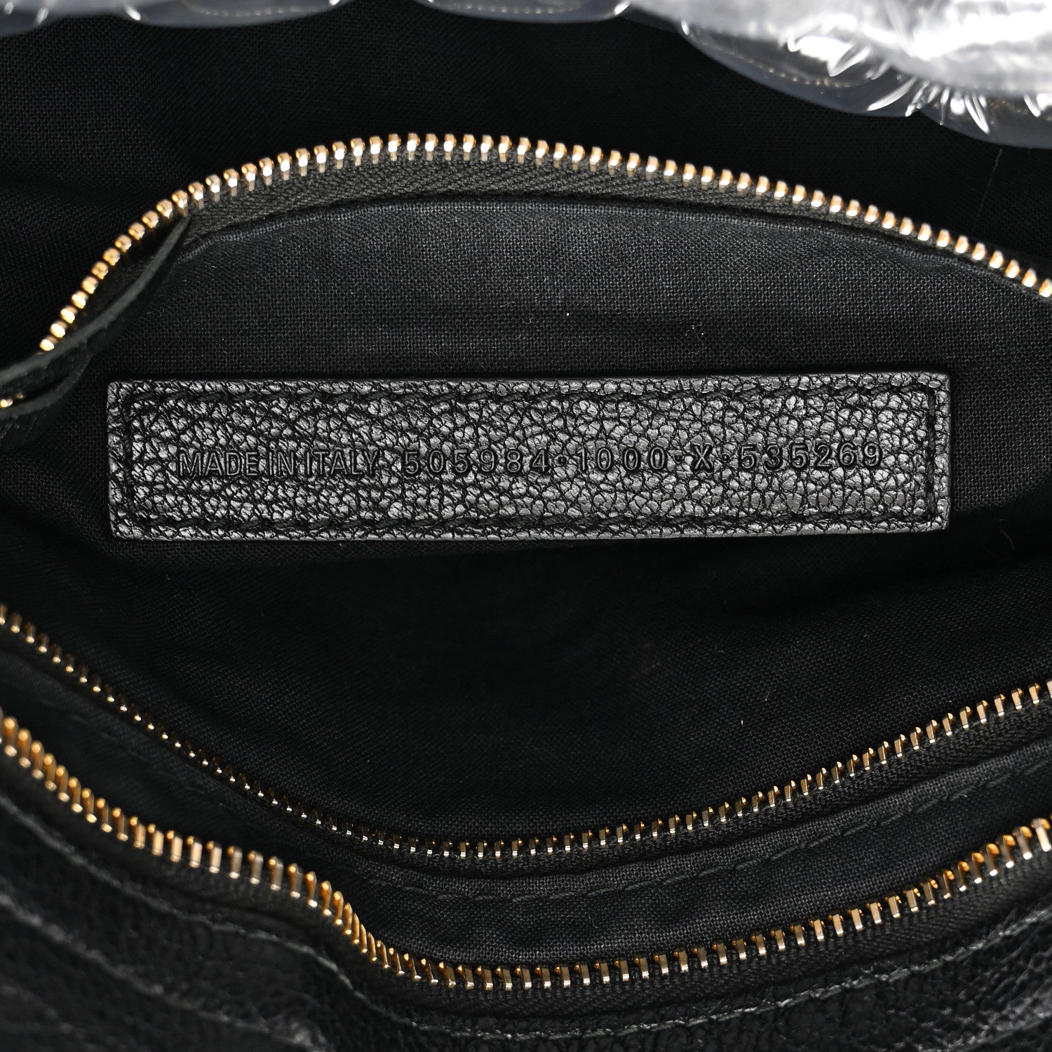 Balenciaga Chevre Gold Metallic Edge Hardware City Black 8 of 11