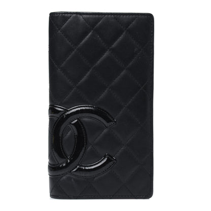 Chanel Calfskin Quilted Cambon Yen Wallet Black 1 of 5
