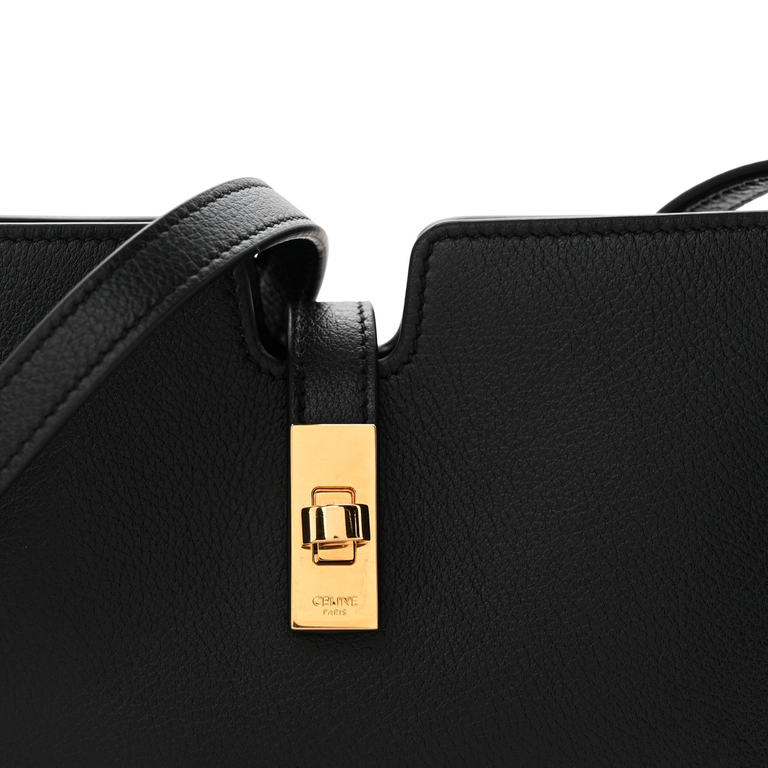 Celine Grained Calfskin 16 Pochette Black 1880574 – FASHIONPHILE