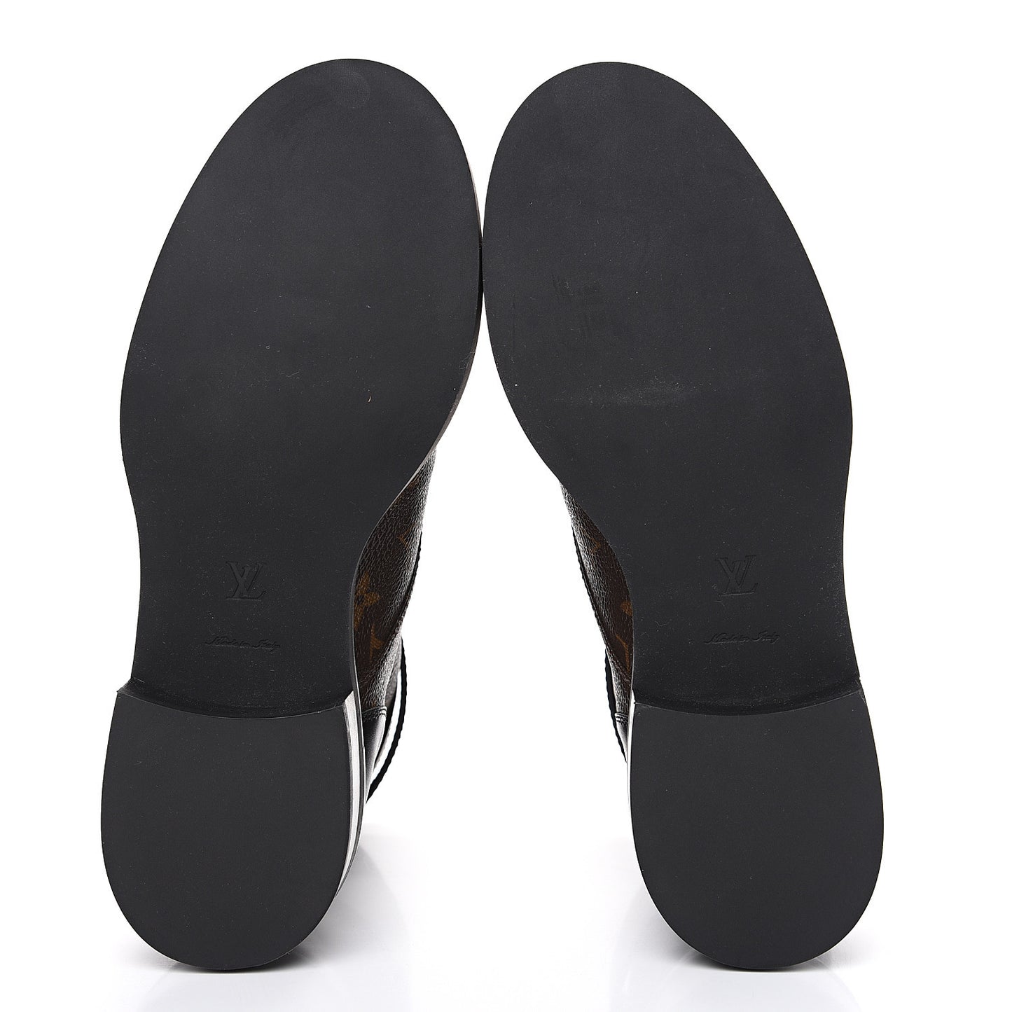 Calfskin Monogram Wonderland Flat Ranger Boots 38 Black