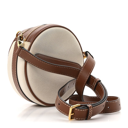 Burberry Canvas Calfskin Louise Bag Natural 3 of 11