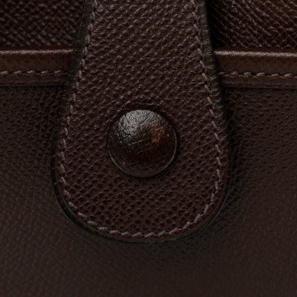 Hermes Epsom Evelyne II GM Chocolate 11 of 12