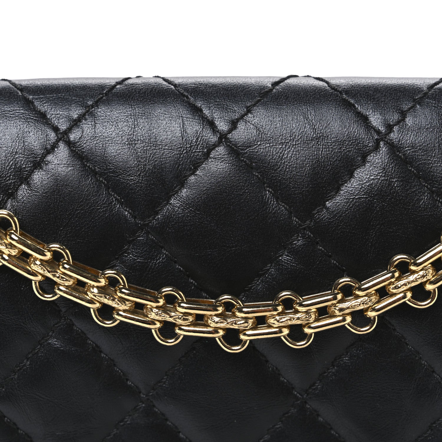 Chanel Aged Calfskin Quilted 2.55 Reissue Mini Flap Black 8 of 12