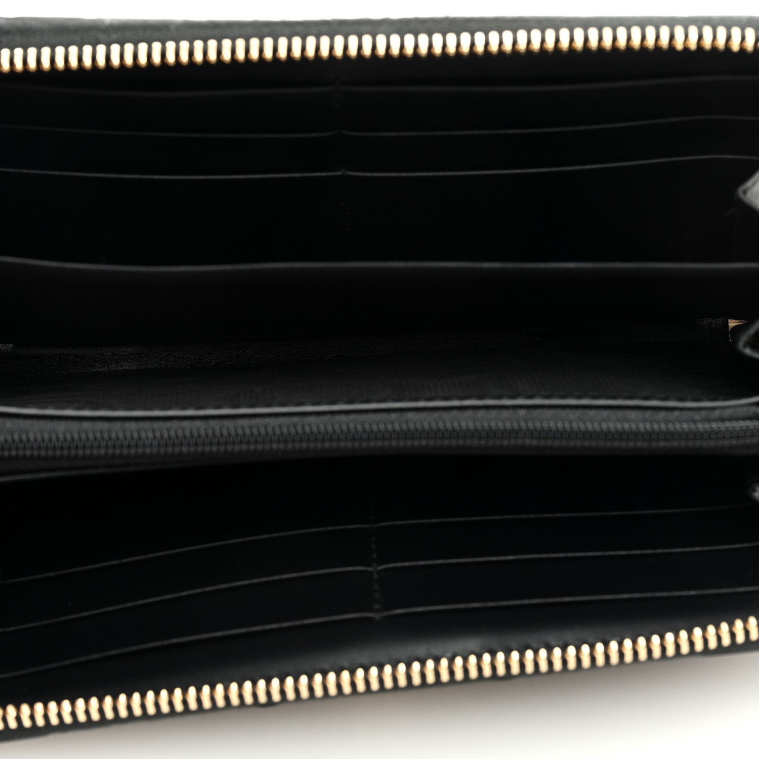 Gucci Guccissima Bow Zip Around Wallet Black 5 of 6