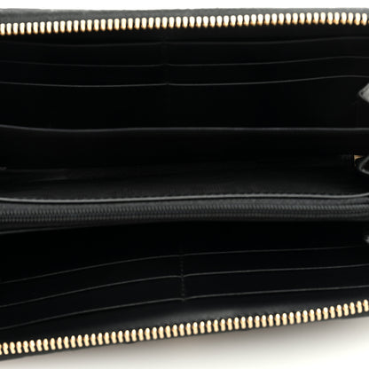 Gucci Guccissima Bow Zip Around Wallet Black 5 of 6