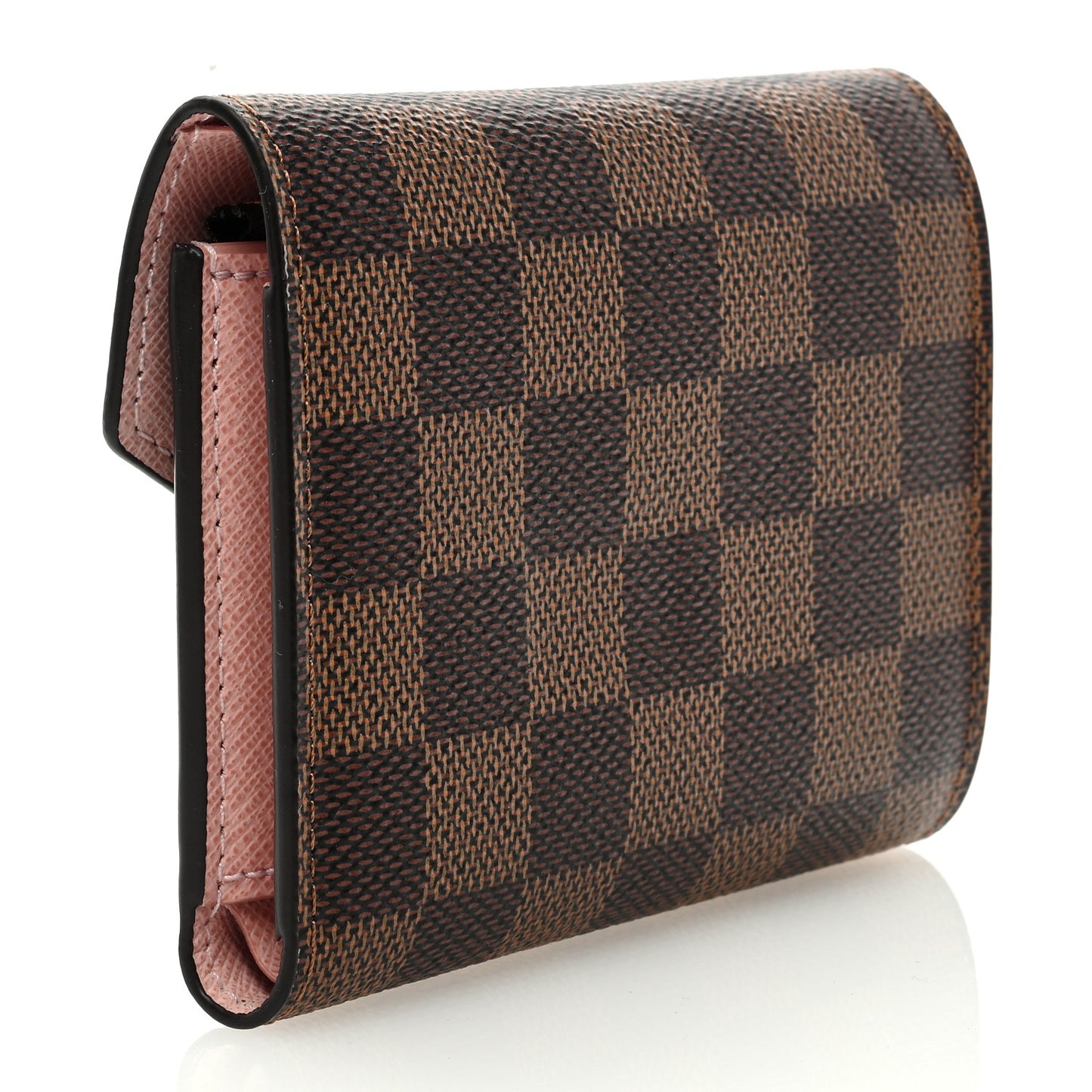 Damier Ebene Victorine Wallet Rose Ballerine