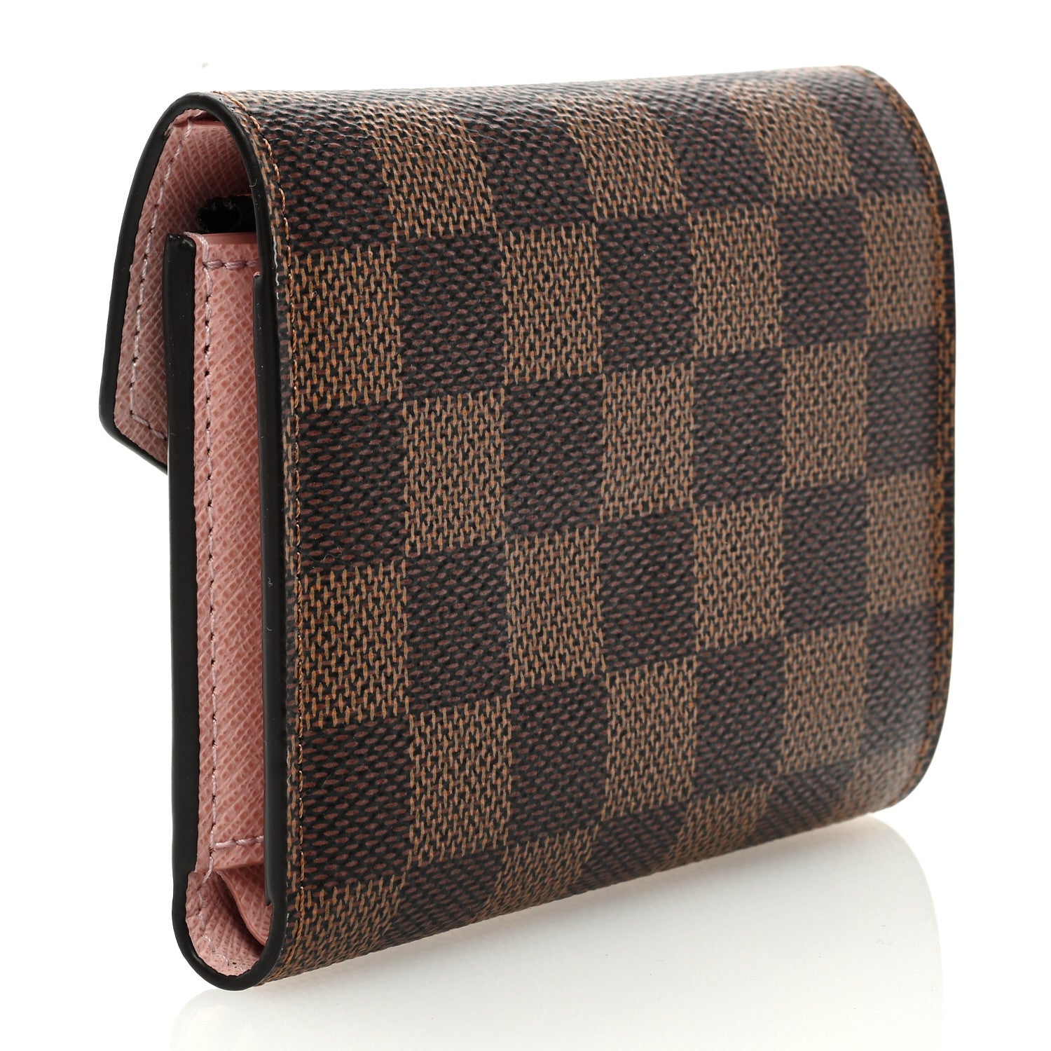Louis Vuitton Damier Ebene Victorine Wallet Rose Ballerine 3 of 6