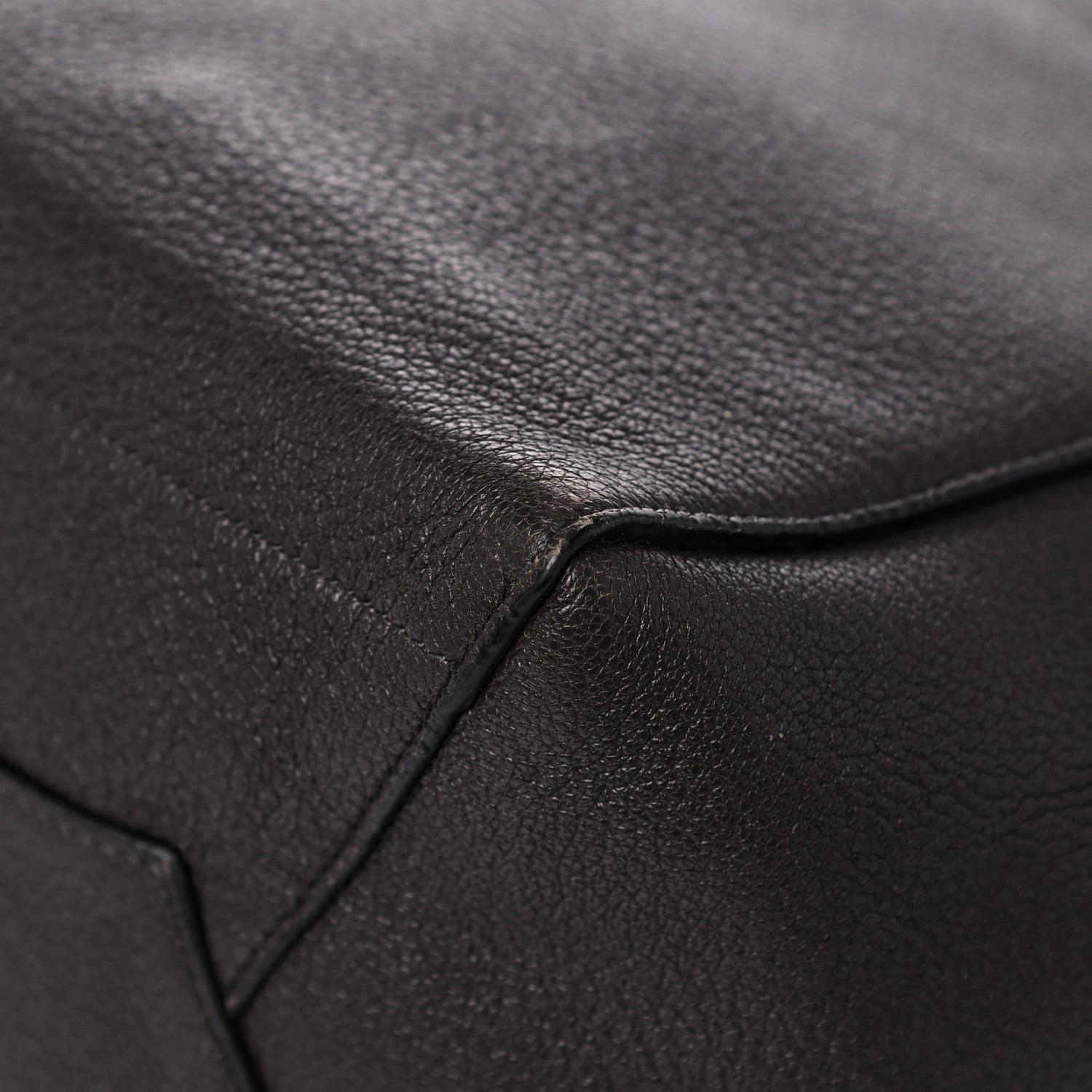 Celine Goatskin Sangle Bucket Bag Dark Taupe 10 of 15