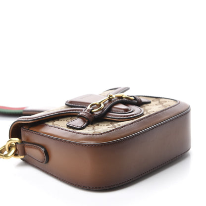 Gucci Monogram Small Lady Web Shoulder Bag Beige Cuir 4 of 12