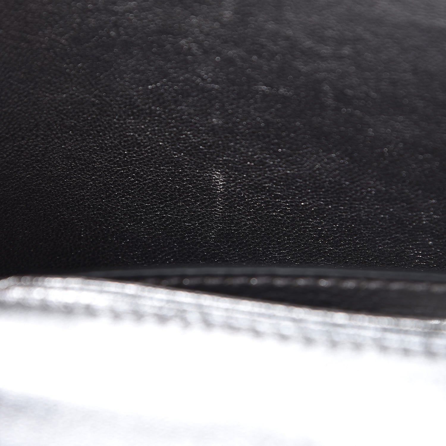 Miu Miu Goatskin Madras Top Handle Bag Silver 8 of 11