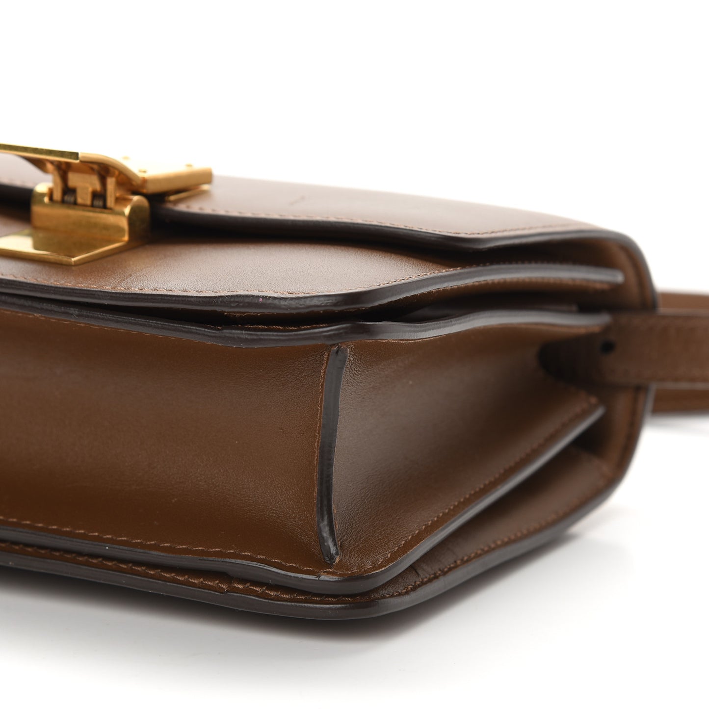 Box Calfskin Small Classic Box Flap Bag Camel