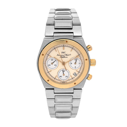 IWC Stainless Steel 18K Yellow Gold 30mm Ingenieur Quartz Watch Champagne IW3733 1 of 4