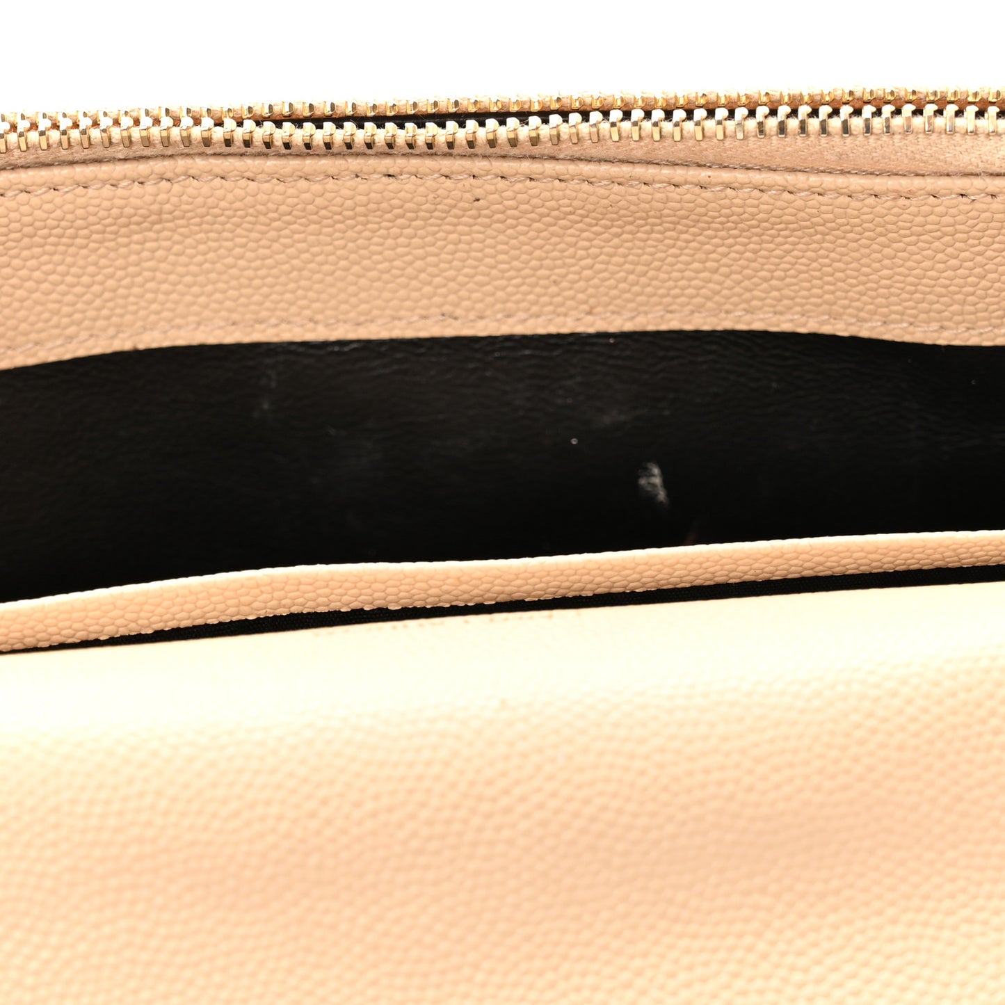 Grain De Poudre Matelasse Chevron Monogram Envelope Chain Wallet Nude Powder