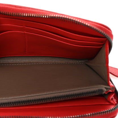 Bottega Veneta Nappa Intrecciato Zip Around Wallet Red 5 of 8