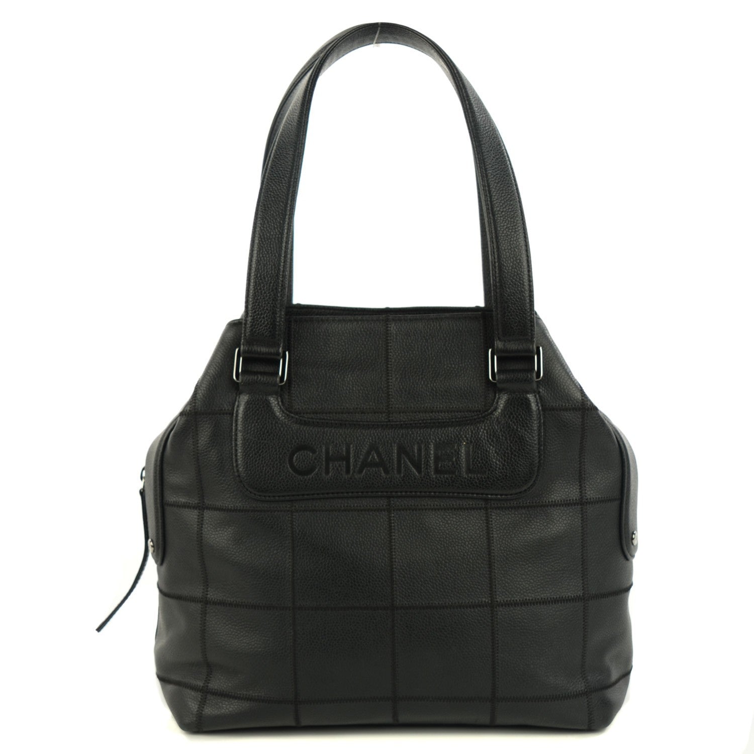 Chanel Caviar Square Stitched Tote Black 1 of 8