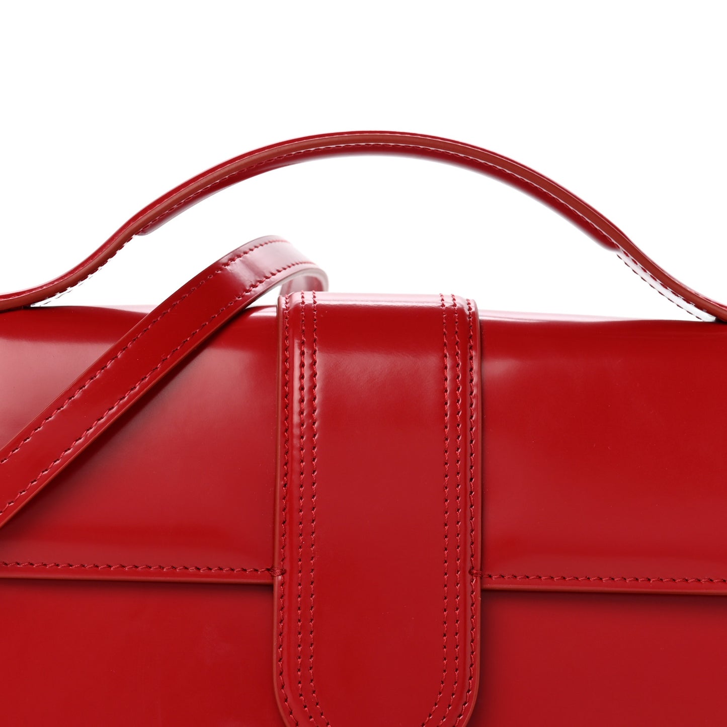 Glazed Calfskin Le Grand Bambino Red