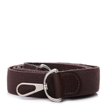 Hermes Toile Taurillon Clemence Shoulder Strap Chocolate 1 of 4