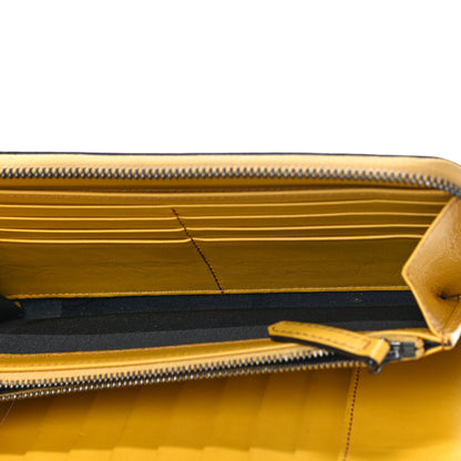 Burberry Grainy Calfskin Zip Around Wallet Yellow 6 of 10