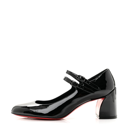 Christian Louboutin Patent Miss Jane Mary Janes 55 Pumps 39.5 Black 1 of 8