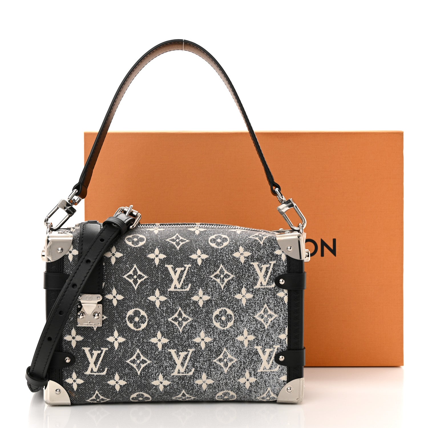 Louis Vuitton Monogram Jacquard Denim Side Trunk Grey 10 of 10