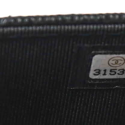 Chanel Caviar Quilted Medium Gusset Flap Wallet Black 7 of 8