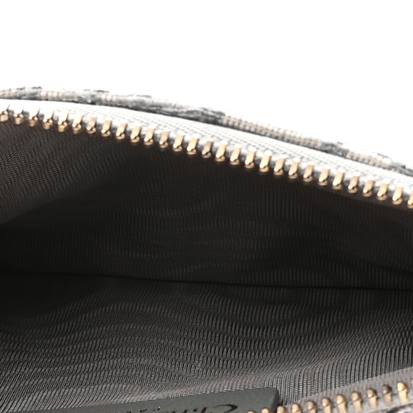Oblique Saddle Chain Long Wallet Grey
