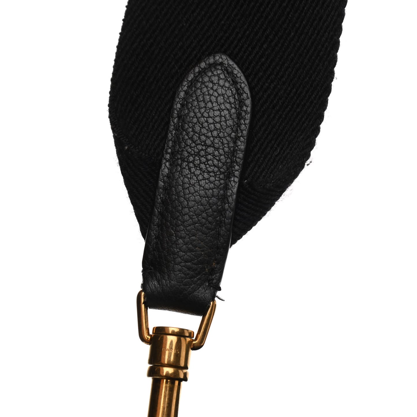 Soft Grained Calfskin Sangle Bucket Bag Black