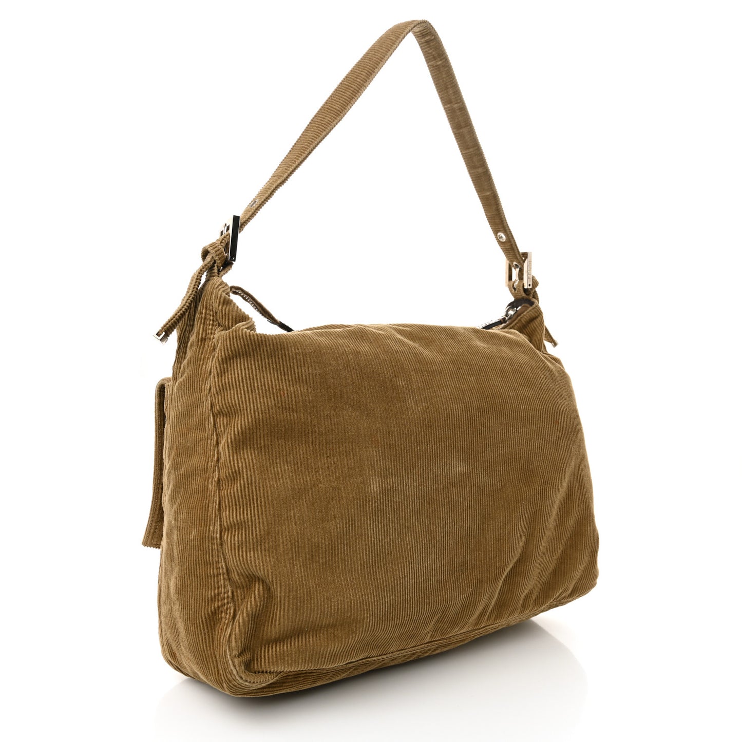Corduroy Baguette Shoulder Bag Beige