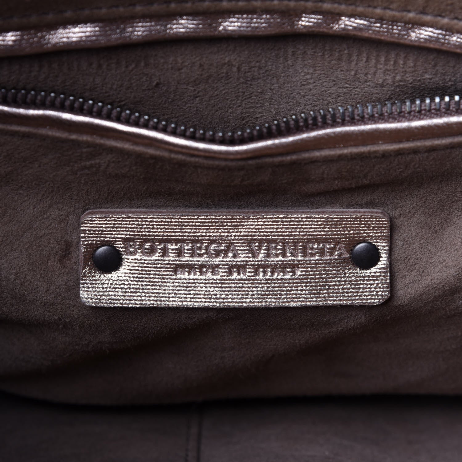 Bottega Veneta Metallic Grosgrain Intrecciato Pillow Crossbody Messenger Rose Gold 8 of 11