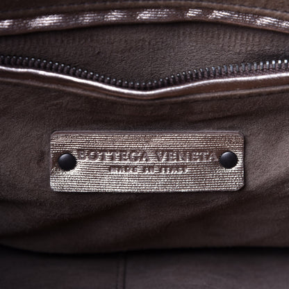 Bottega Veneta Metallic Grosgrain Intrecciato Pillow Crossbody Messenger Rose Gold 8 of 11
