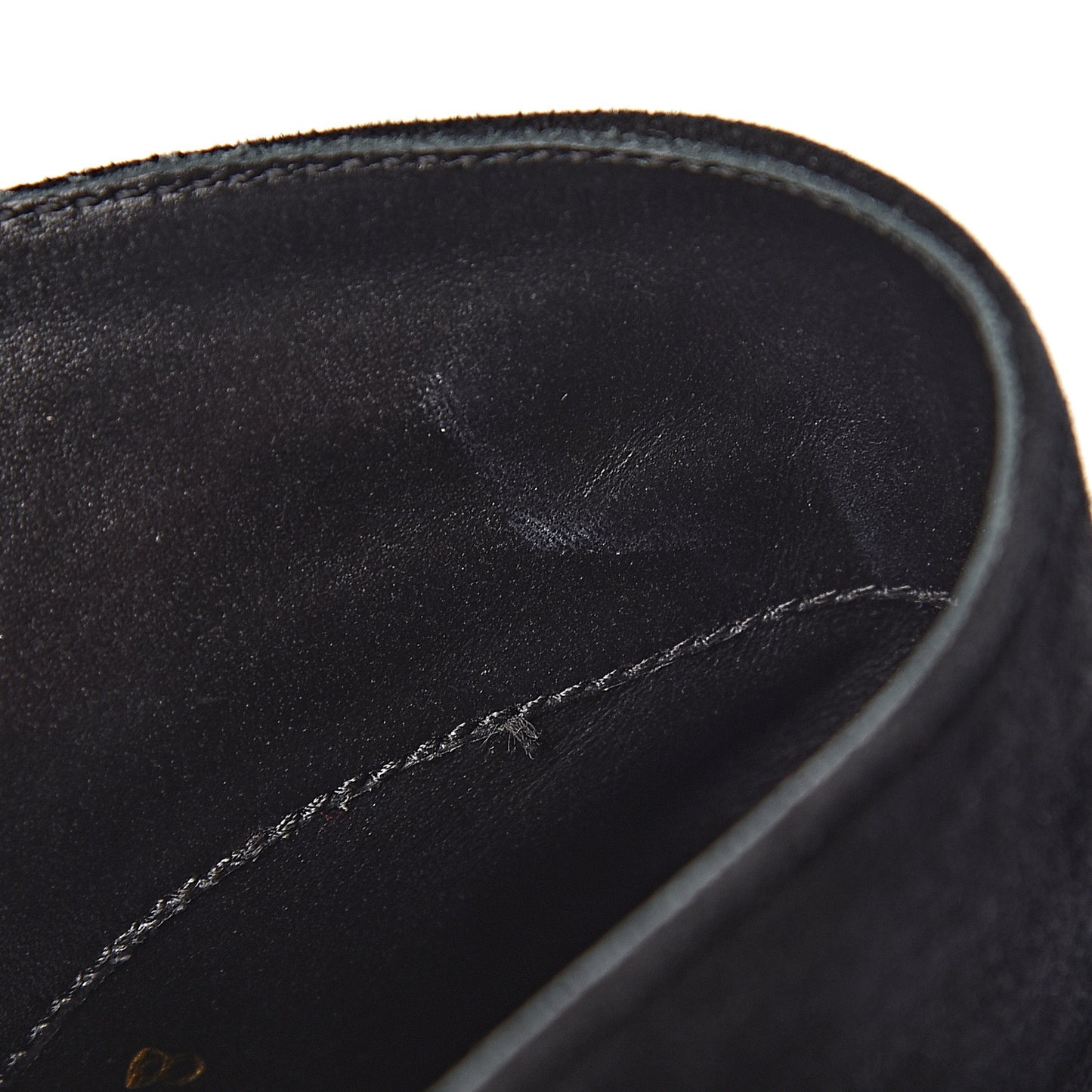 Suede Rockstud Double Buckle 100mm Ankle Boots 38 Black