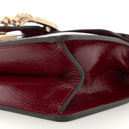 Gucci Crinkled Patent Small Dionysus Top Handle Bag Rosso Ancora Red 9 of 9