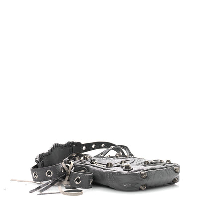 Balenciaga Agneau Arena Le Cagole Crossbody Bag Grey 5 of 11