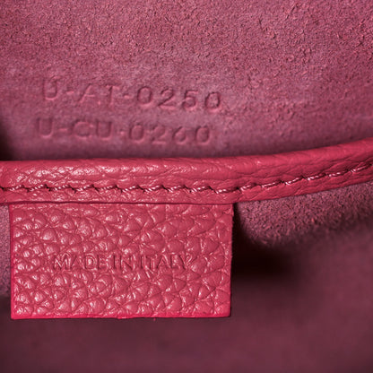 Celine Drummed Calfskin Nano Luggage Flamingo 6 of 15
