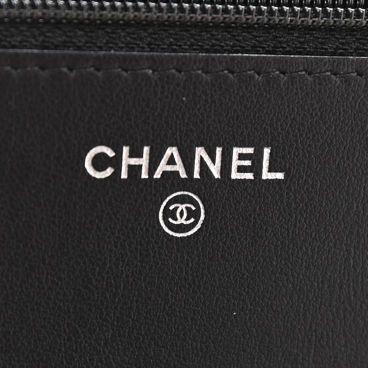 Chanel Caviar Chevron Quilted Boy Wallet On Chain WOC Black 6 of 13