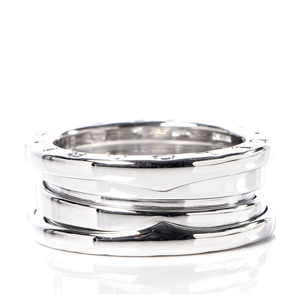Bulgari 18K White Gold B.Zero1 Three-Band Ring 49 4.75 5 of 6