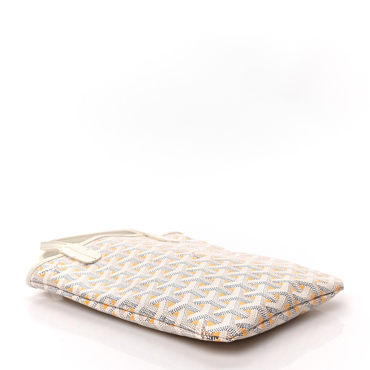 Goyardine Poitiers Claire Voie Tote White Yellow