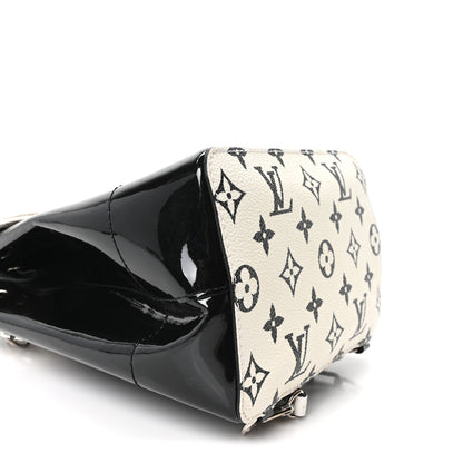 Louis Vuitton Patent Monogram Hot Springs Backpack Black White 7 of 9