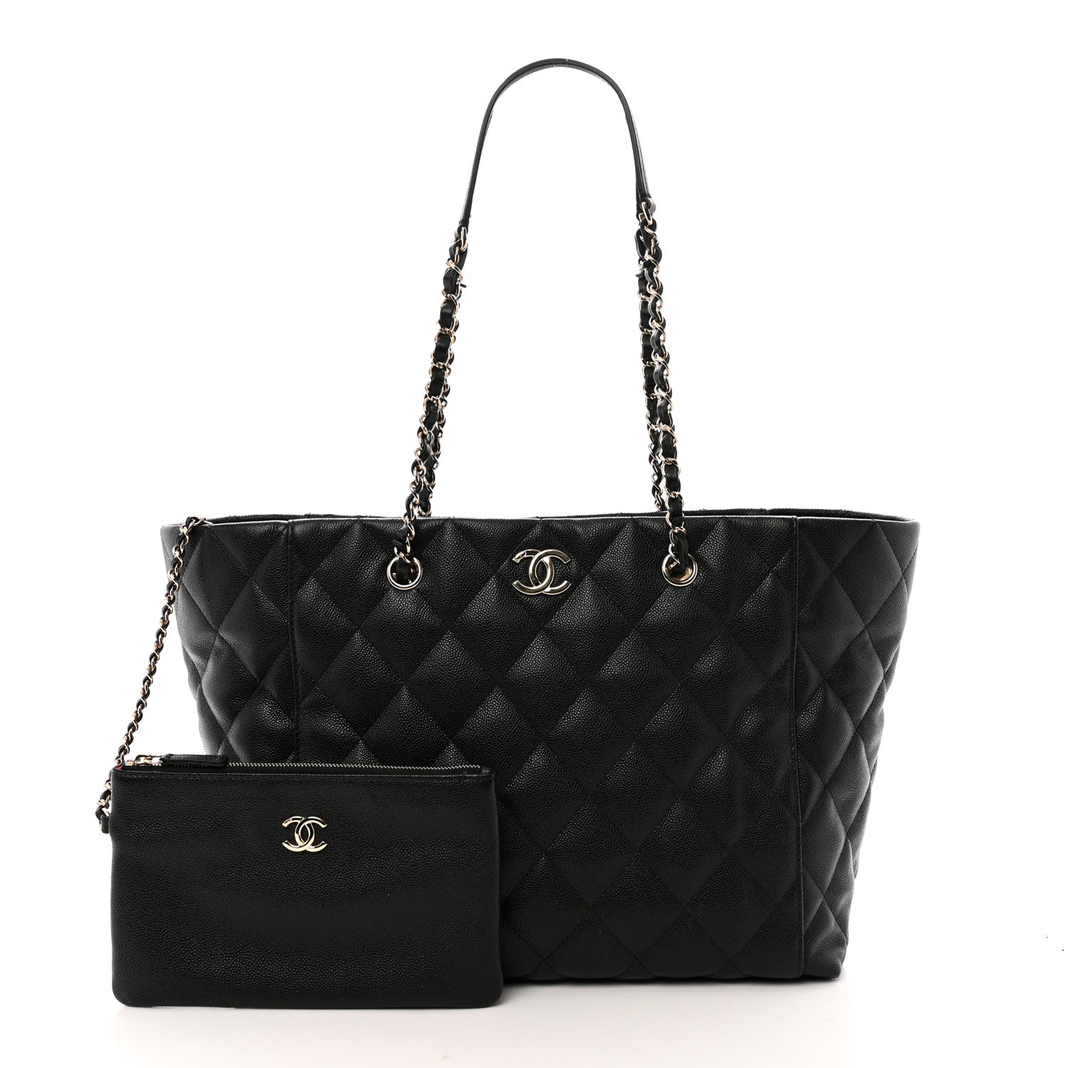 Chanel Caviar Quilted Large Shopping Tote Black 4 of 12