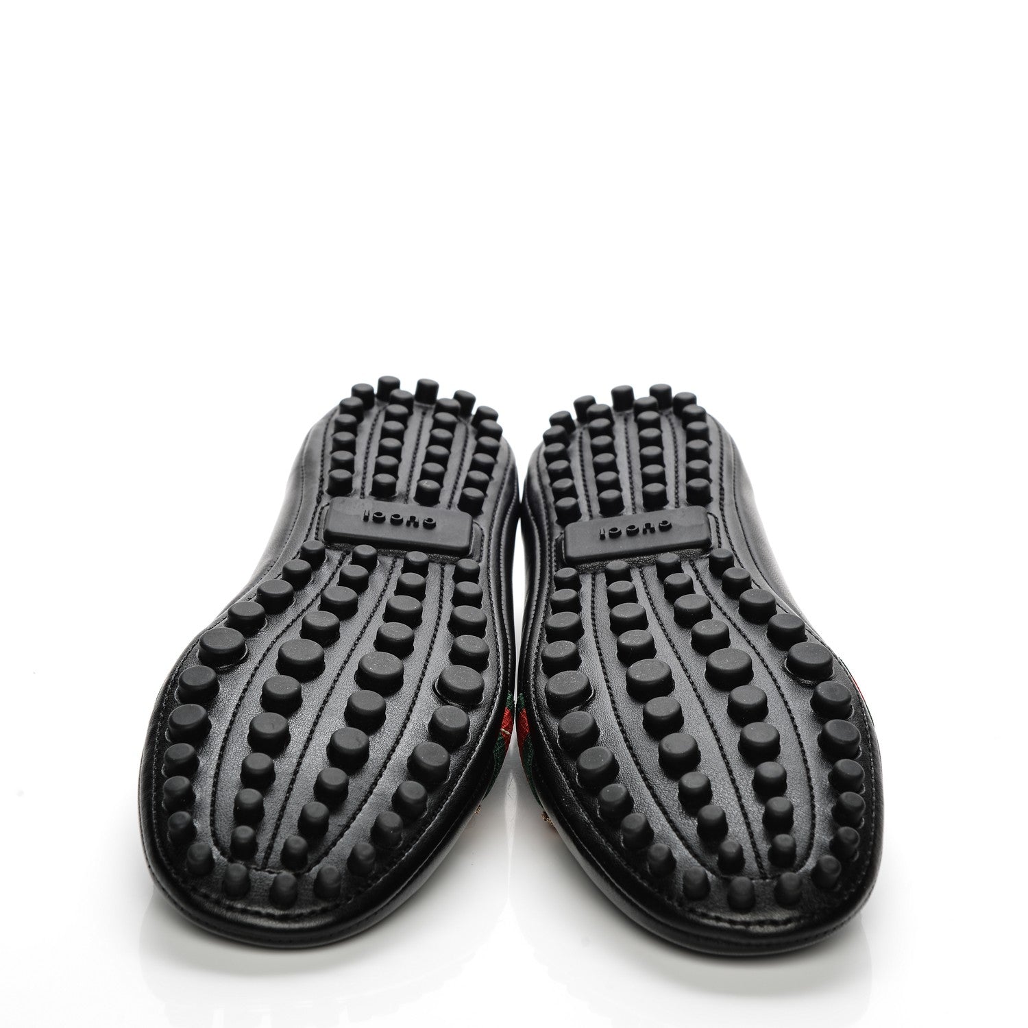 Gucci Calfskin Bayadere Ballerina Flat 38.5 Nero Black 5 of 9