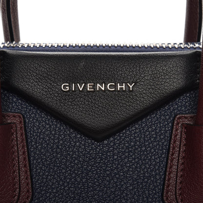 Givenchy Sugar Goatskin Tri-Color Small Antigona Navy Burgundy 7 of 9