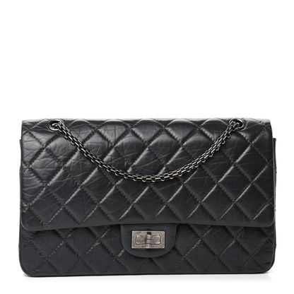 Chanel Aged Calfskin Quilted 2.55 Reissue 227 Flap Dark Grey 1 of 10