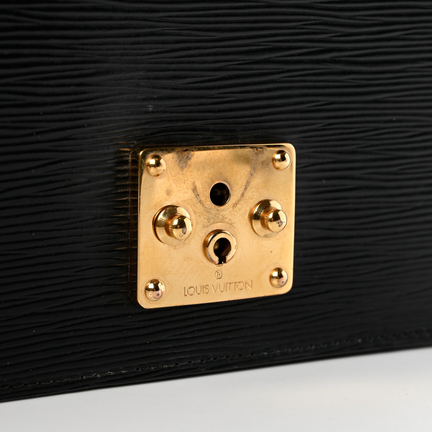 Louis Vuitton Epi Pochette Sellier Dragonne Clutch Black 7 of 9