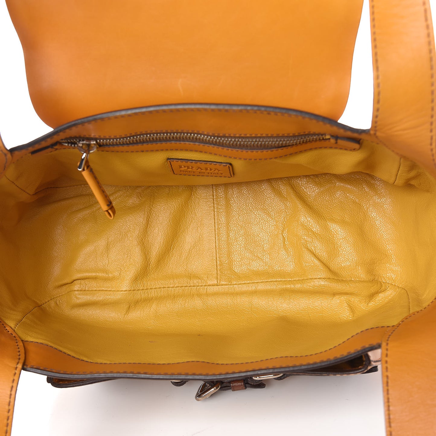 Vitello Shoulder Bag Ocra Noce