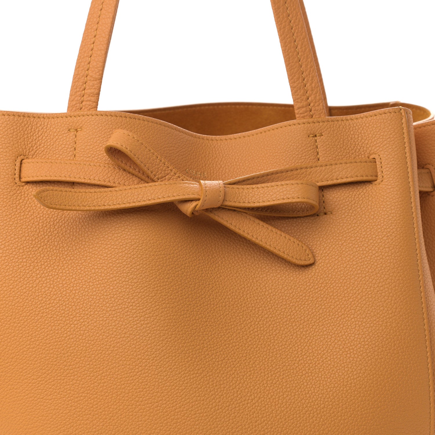 Celine Soft Grained Calfskin Small Belt Cabas Phantom Calendula 9 of 13