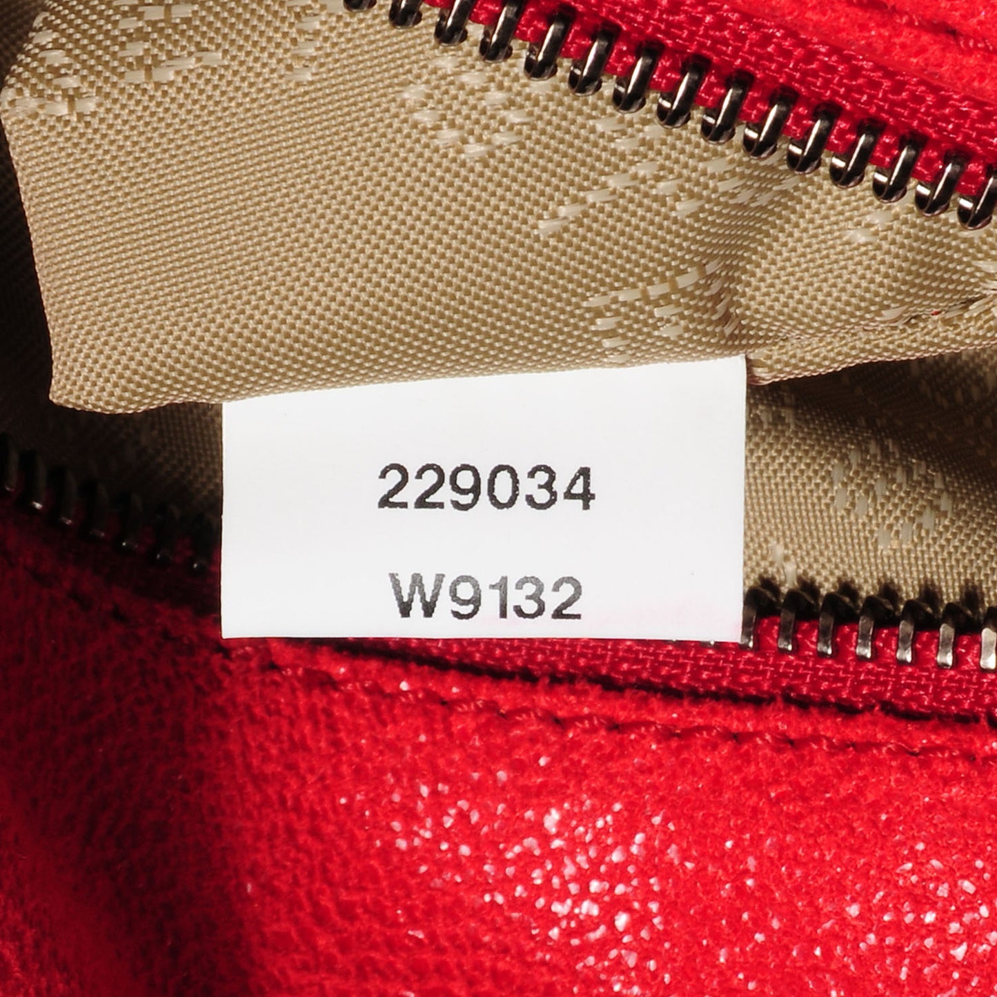 Faux Leather Shaggy Deer Large Falabella Tote Flame