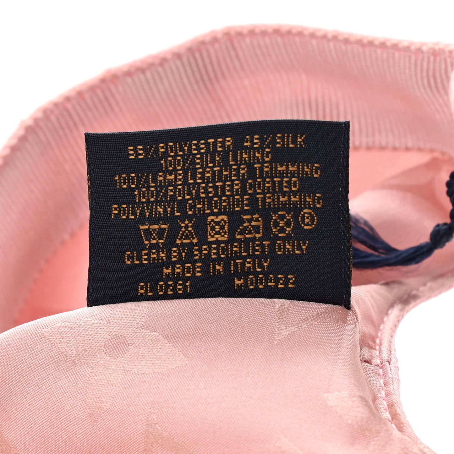 Polyester Silk Monogram LV Get Ready Cap M Pink