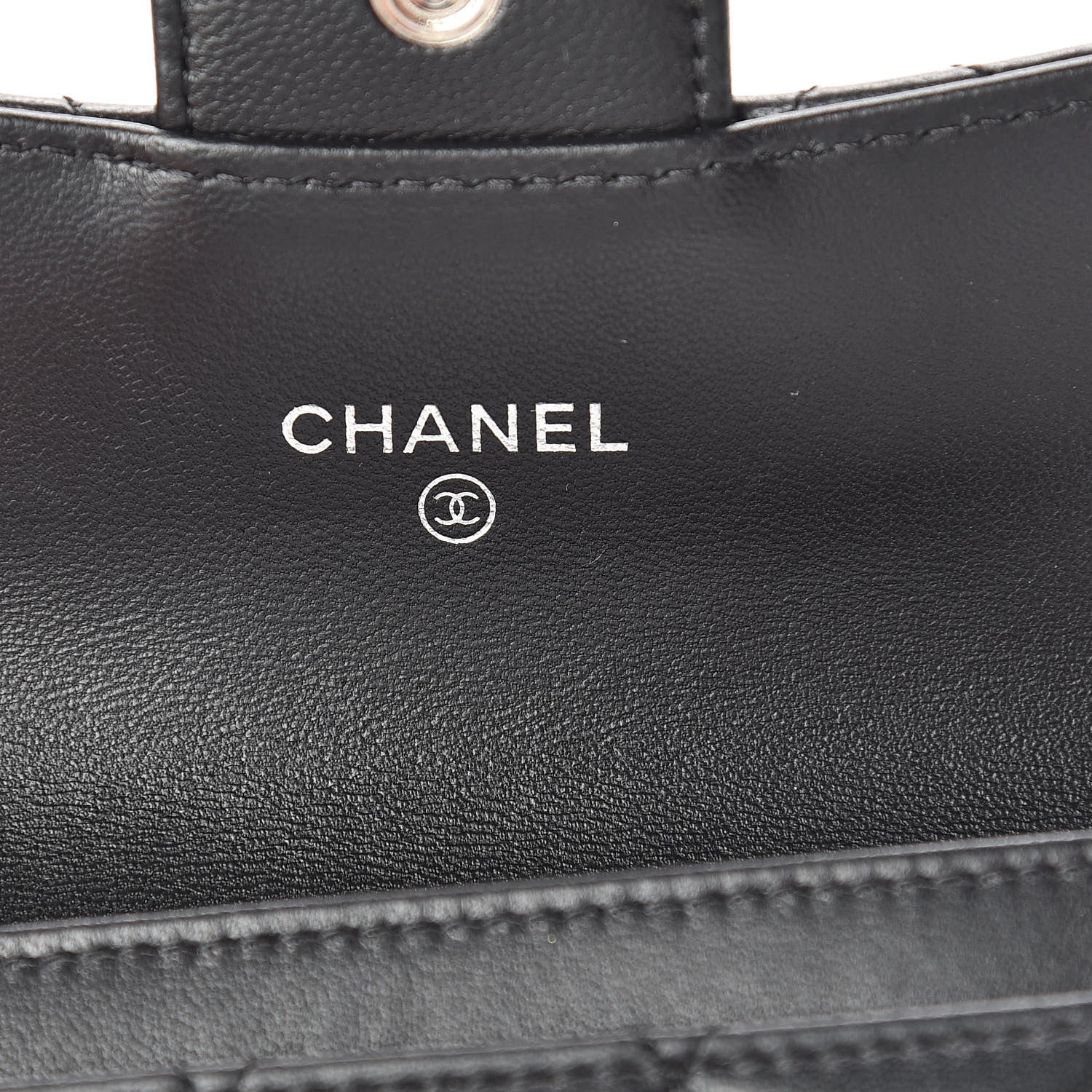 Chanel Lambskin Quilted Flap Card Holder Black 6 of 9